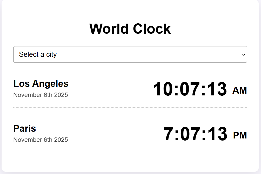 weather app project preview